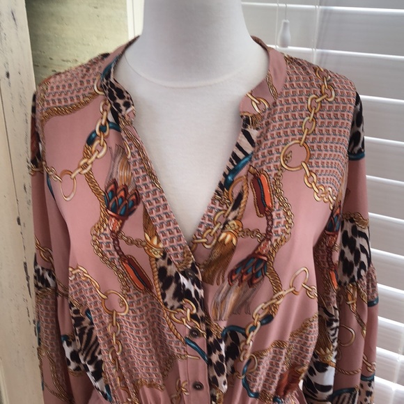 Flouncy mauve Mini dress by Fate - Picture 2 of 3